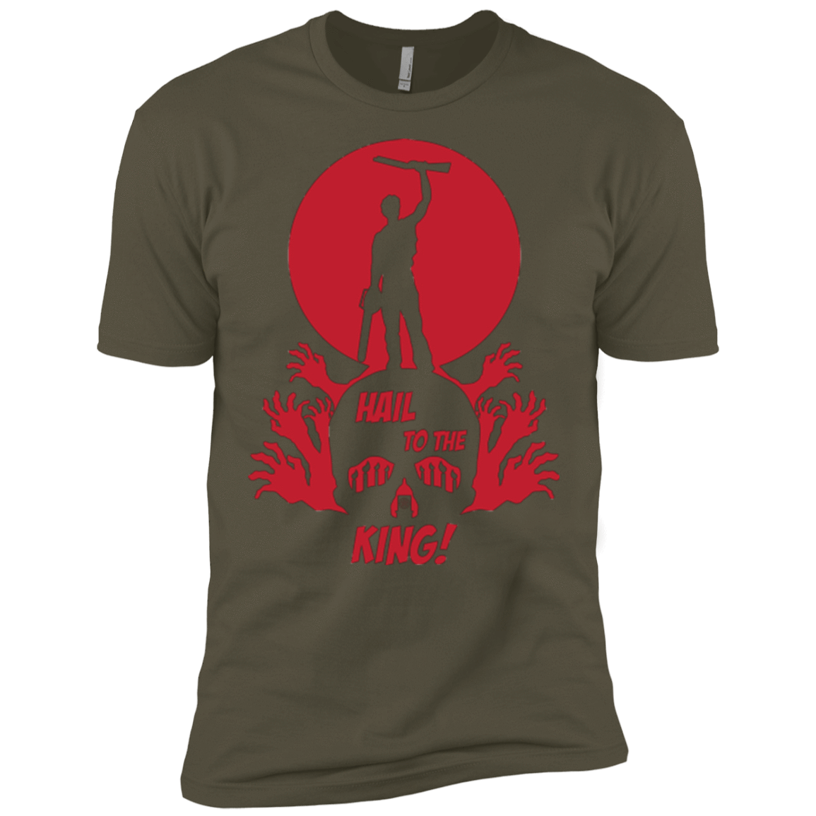T-Shirts Military Green / X-Small Hail to the King Men's Premium T-Shirt