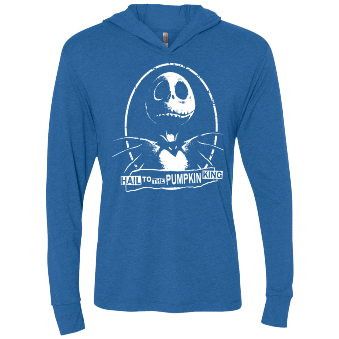 T-Shirts Vintage Royal / X-Small Hail To The King Triblend Long Sleeve Hoodie Tee