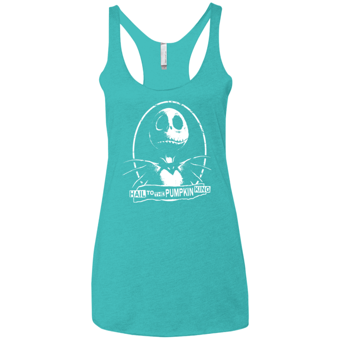 T-Shirts Tahiti Blue / X-Small Hail To The King Women's Triblend Racerback Tank