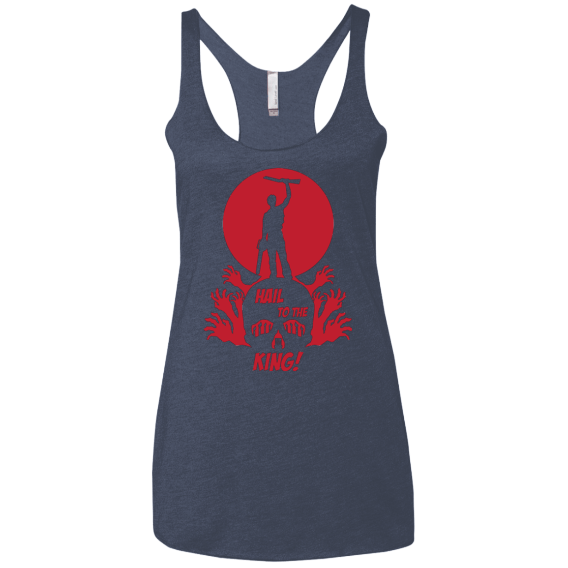 T-Shirts Vintage Navy / X-Small Hail to the King Women's Triblend Racerback Tank