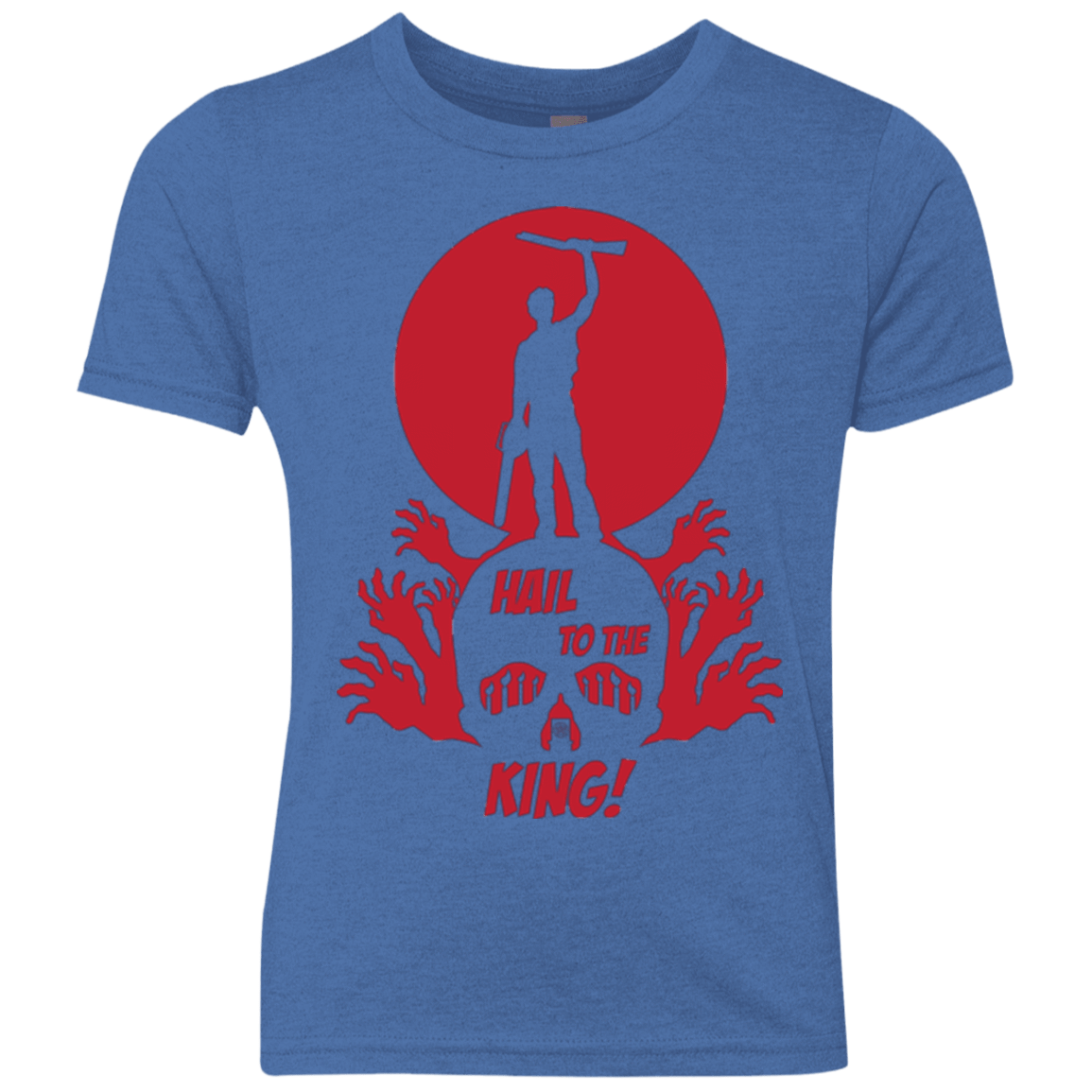 T-Shirts Vintage Royal / YXS Hail to the King Youth Triblend T-Shirt