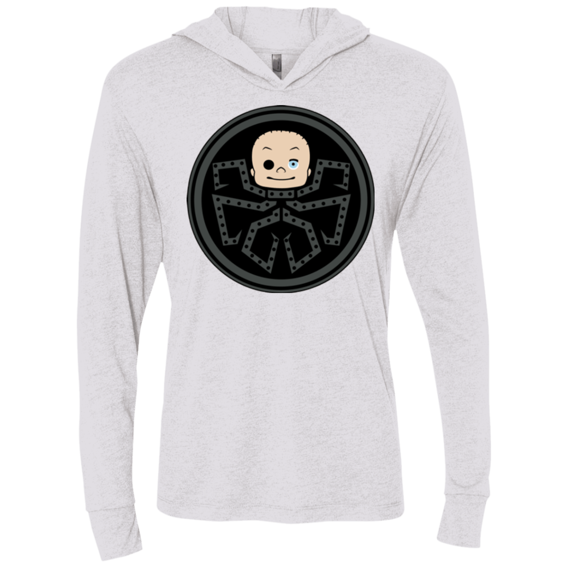 T-Shirts Heather White / X-Small Hail Toys Triblend Long Sleeve Hoodie Tee