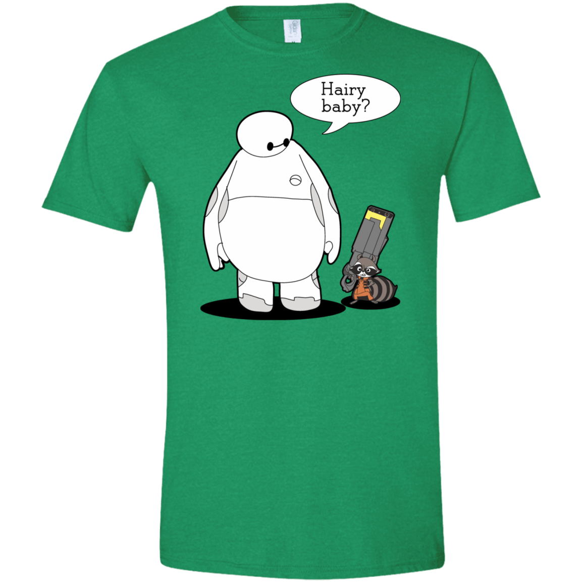T-Shirts Heather Irish Green / S Hairy Baby Men's Semi-Fitted Softstyle