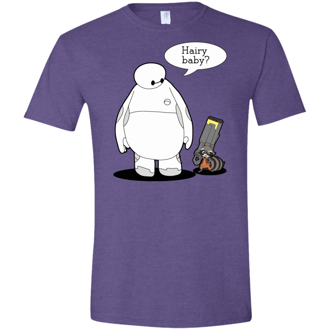 T-Shirts Heather Purple / S Hairy Baby Men's Semi-Fitted Softstyle