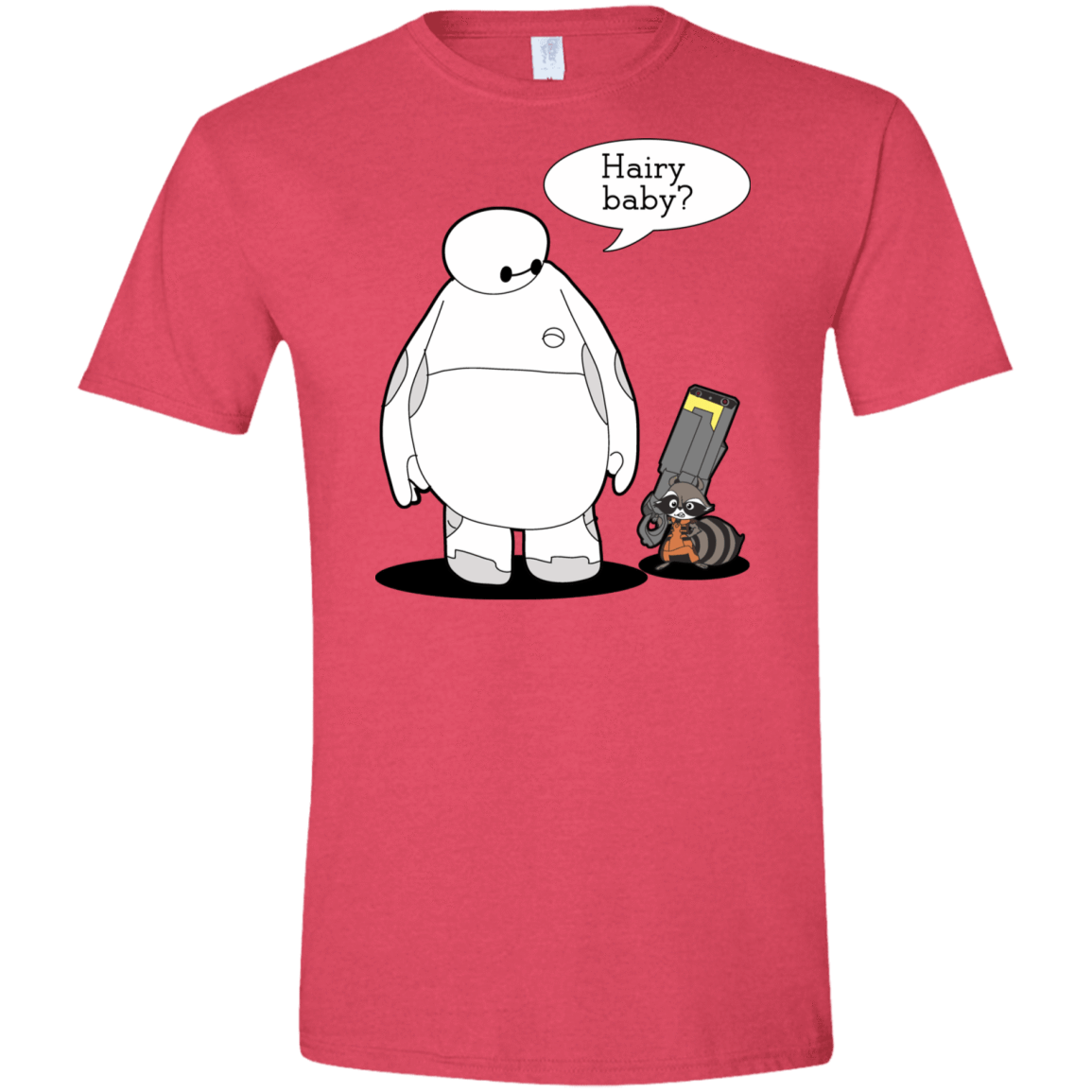 T-Shirts Heather Red / S Hairy Baby Men's Semi-Fitted Softstyle