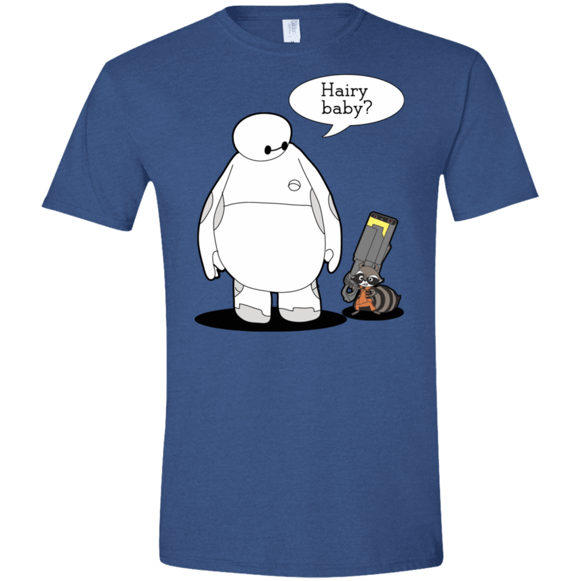 T-Shirts Heather Royal / X-Small Hairy Baby Men's Semi-Fitted Softstyle