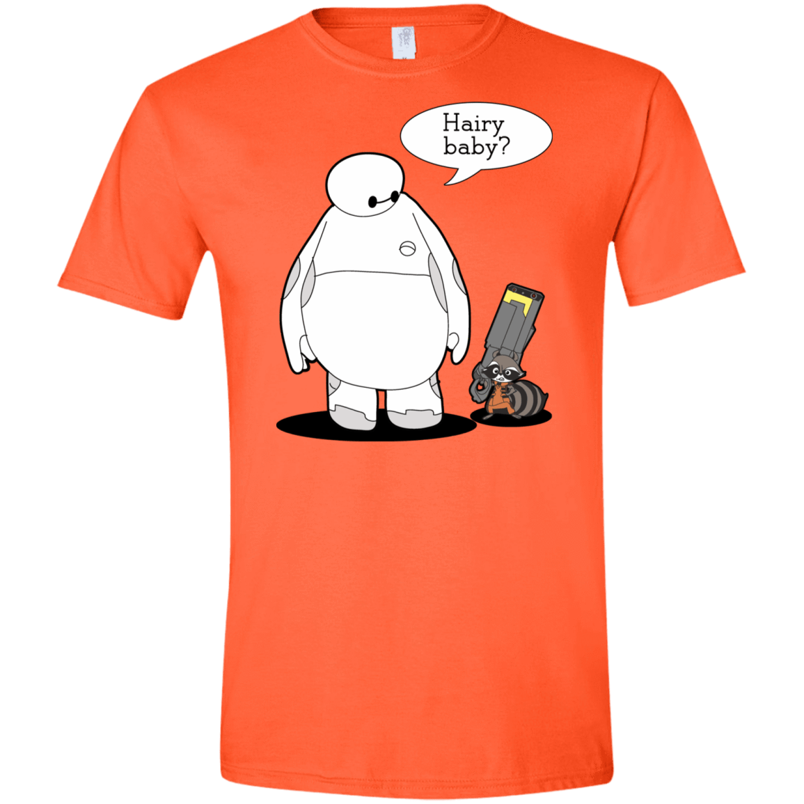T-Shirts Orange / S Hairy Baby Men's Semi-Fitted Softstyle
