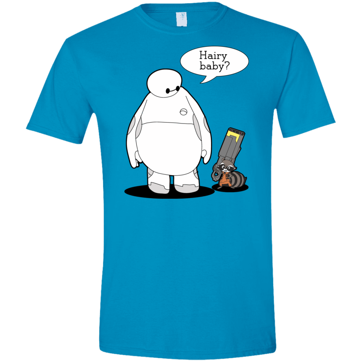 T-Shirts Sapphire / S Hairy Baby Men's Semi-Fitted Softstyle