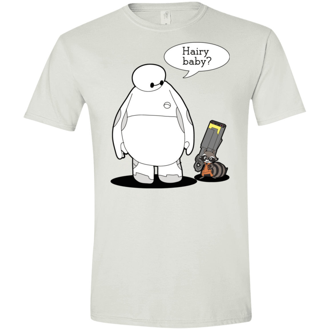 T-Shirts White / X-Small Hairy Baby Men's Semi-Fitted Softstyle