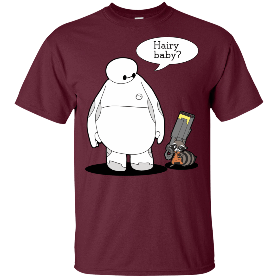 T-Shirts Maroon / S Hairy Baby T-Shirt