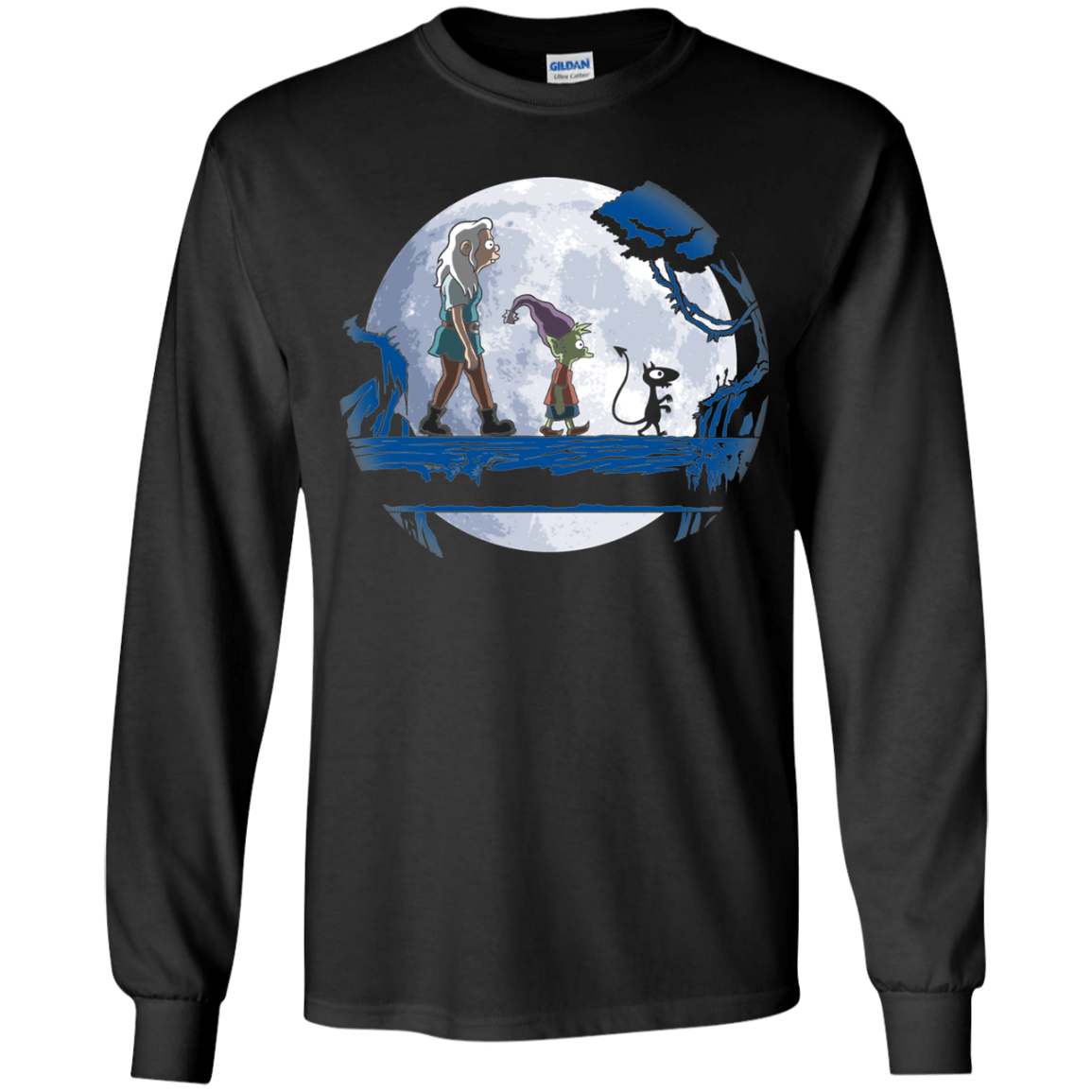 T-Shirts Black / YS Hakuna Matata Princess Youth Long Sleeve T-Shirt