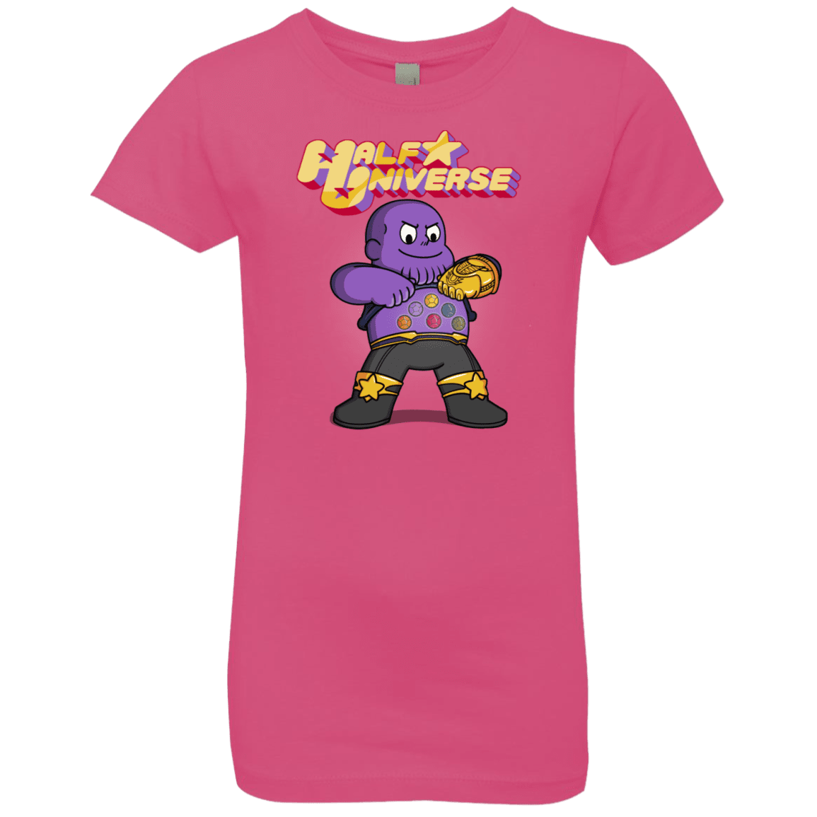 T-Shirts Hot Pink / YXS Half Universe Girls Premium T-Shirt