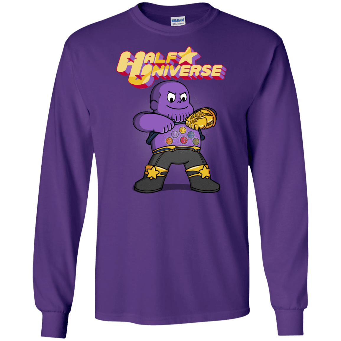 T-Shirts Purple / S Half Universe Men's Long Sleeve T-Shirt