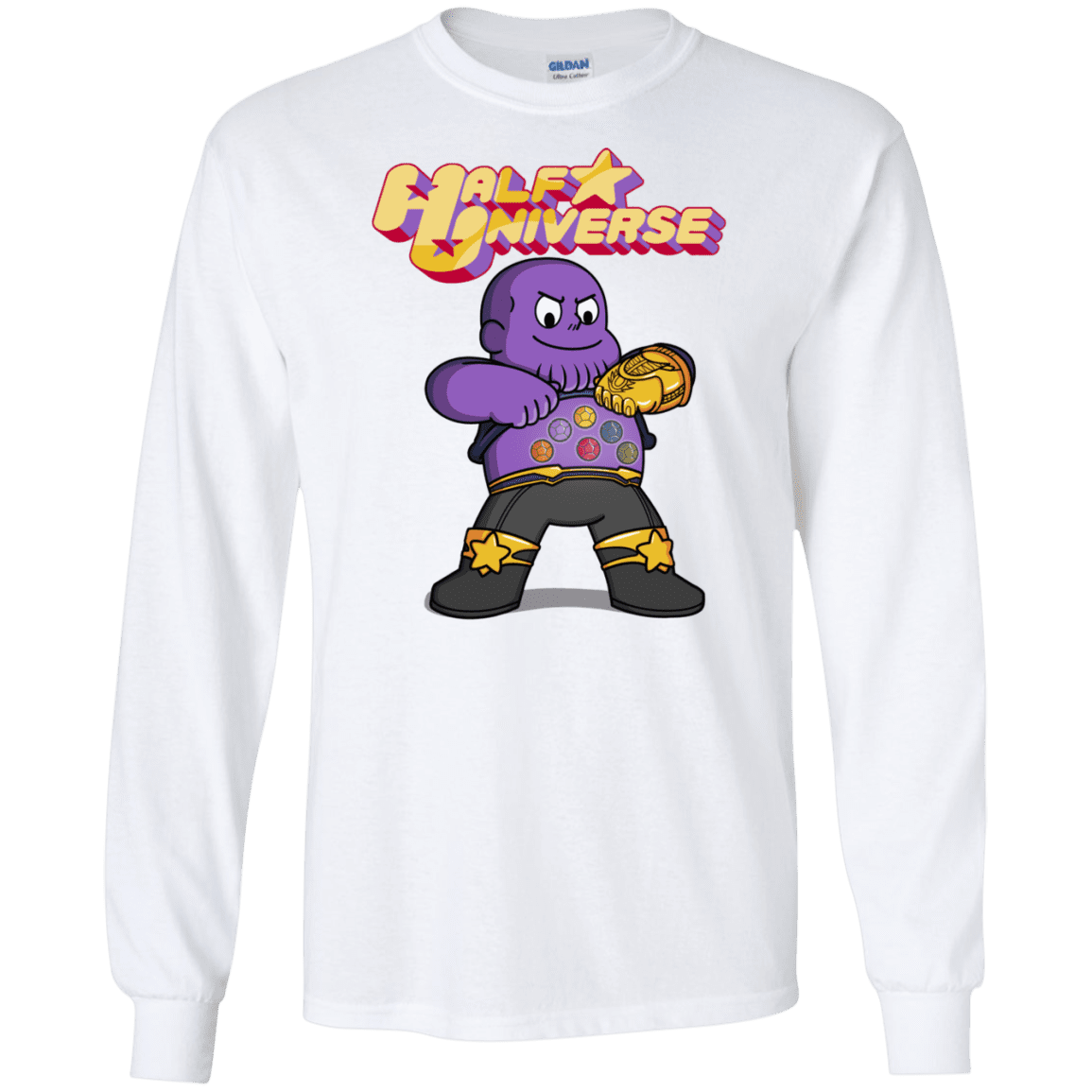 T-Shirts White / S Half Universe Men's Long Sleeve T-Shirt