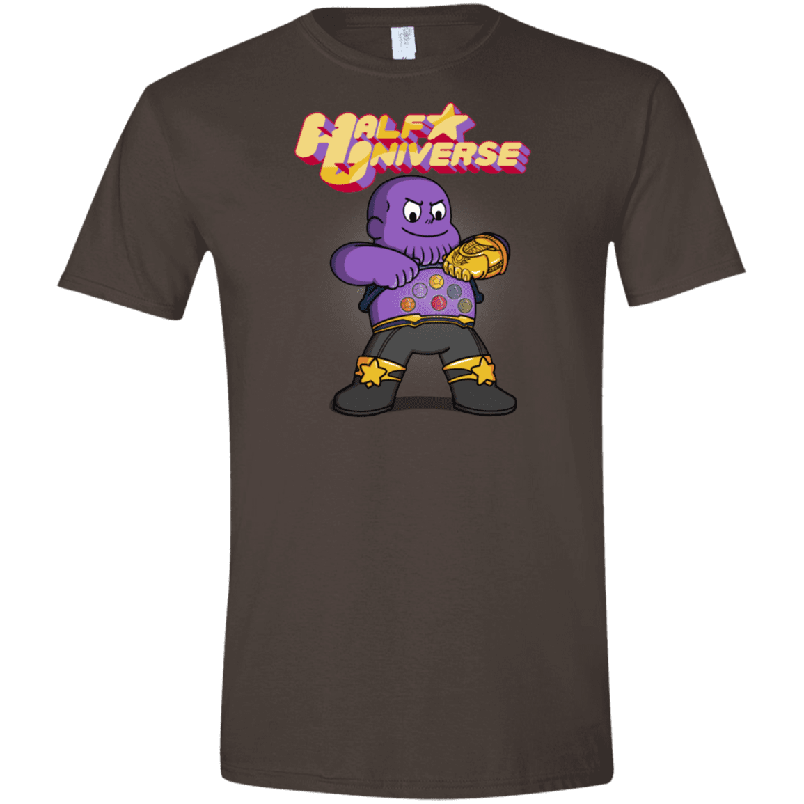 T-Shirts Dark Chocolate / S Half Universe Men's Semi-Fitted Softstyle