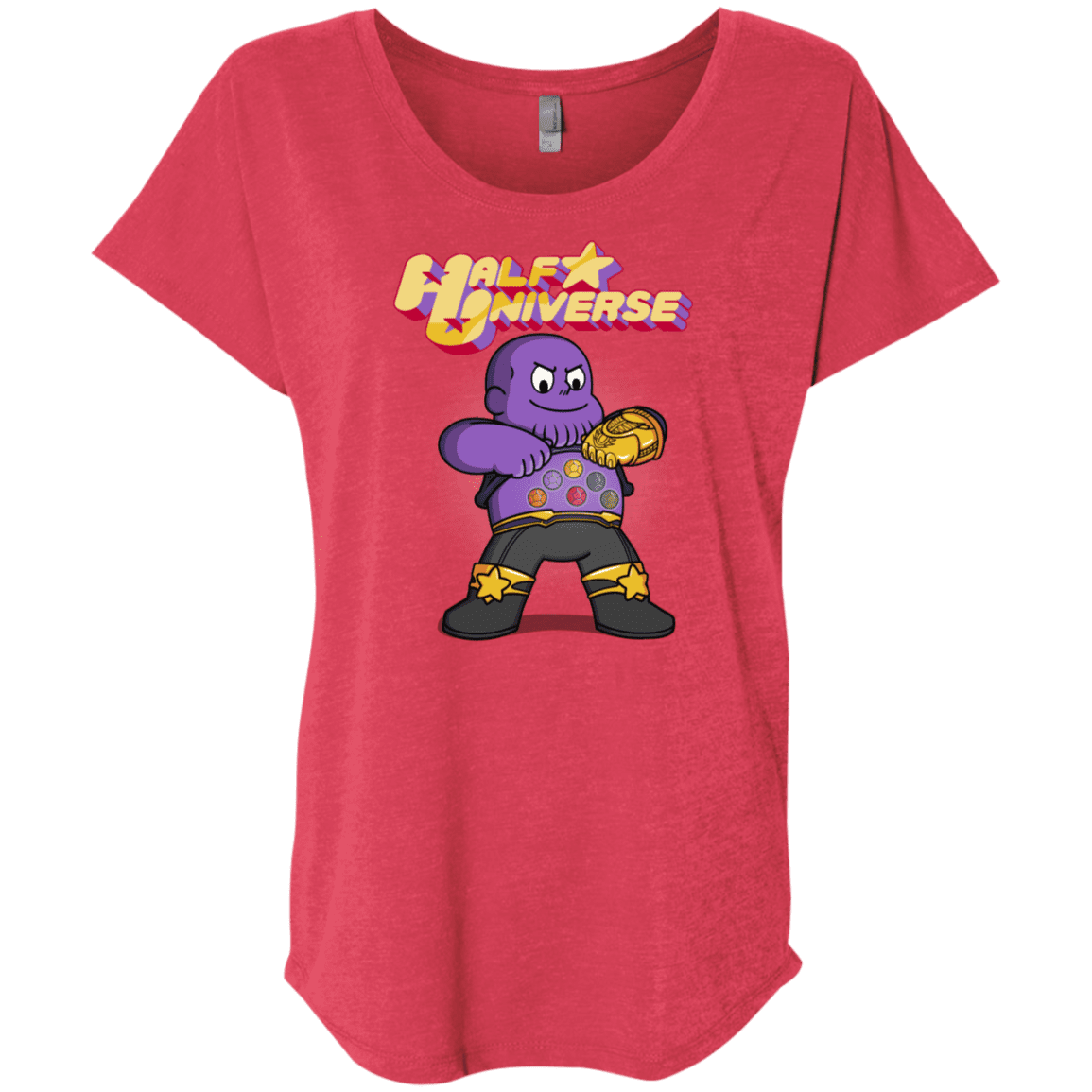 T-Shirts Vintage Red / X-Small Half Universe Triblend Dolman Sleeve