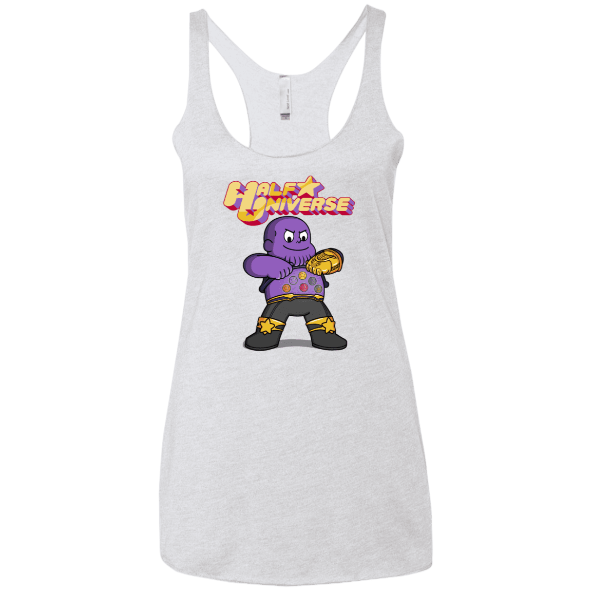 T-Shirts Heather White / X-Small Half Universe Women's Triblend Racerback Tank