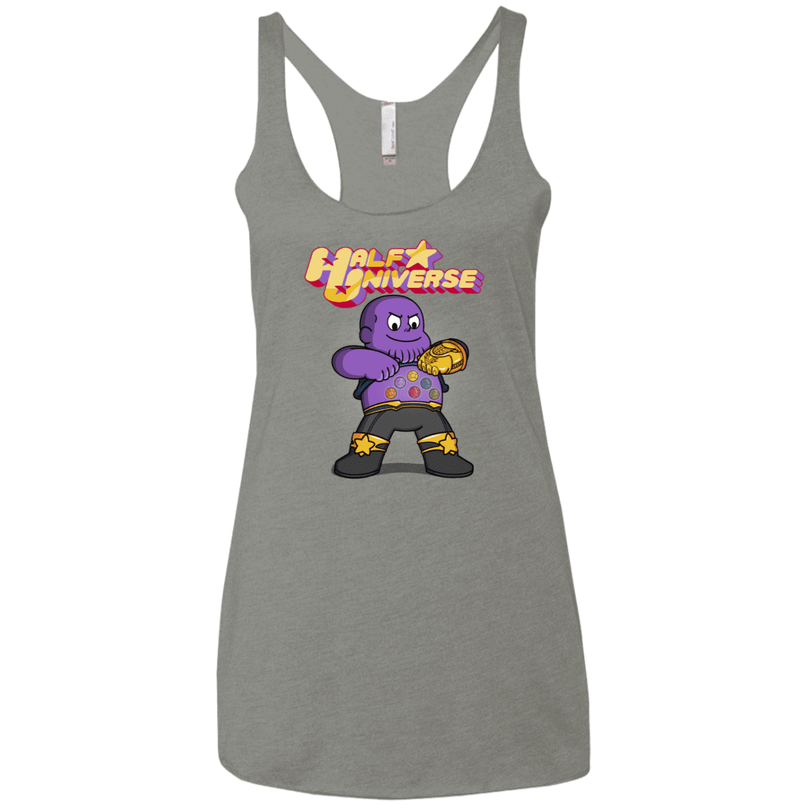 T-Shirts Venetian Grey / X-Small Half Universe Women's Triblend Racerback Tank