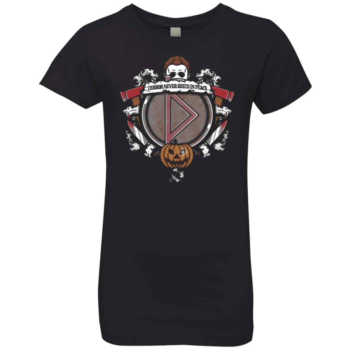 T-Shirts Black / YXS Halloween Crest Girls Premium T-Shirt