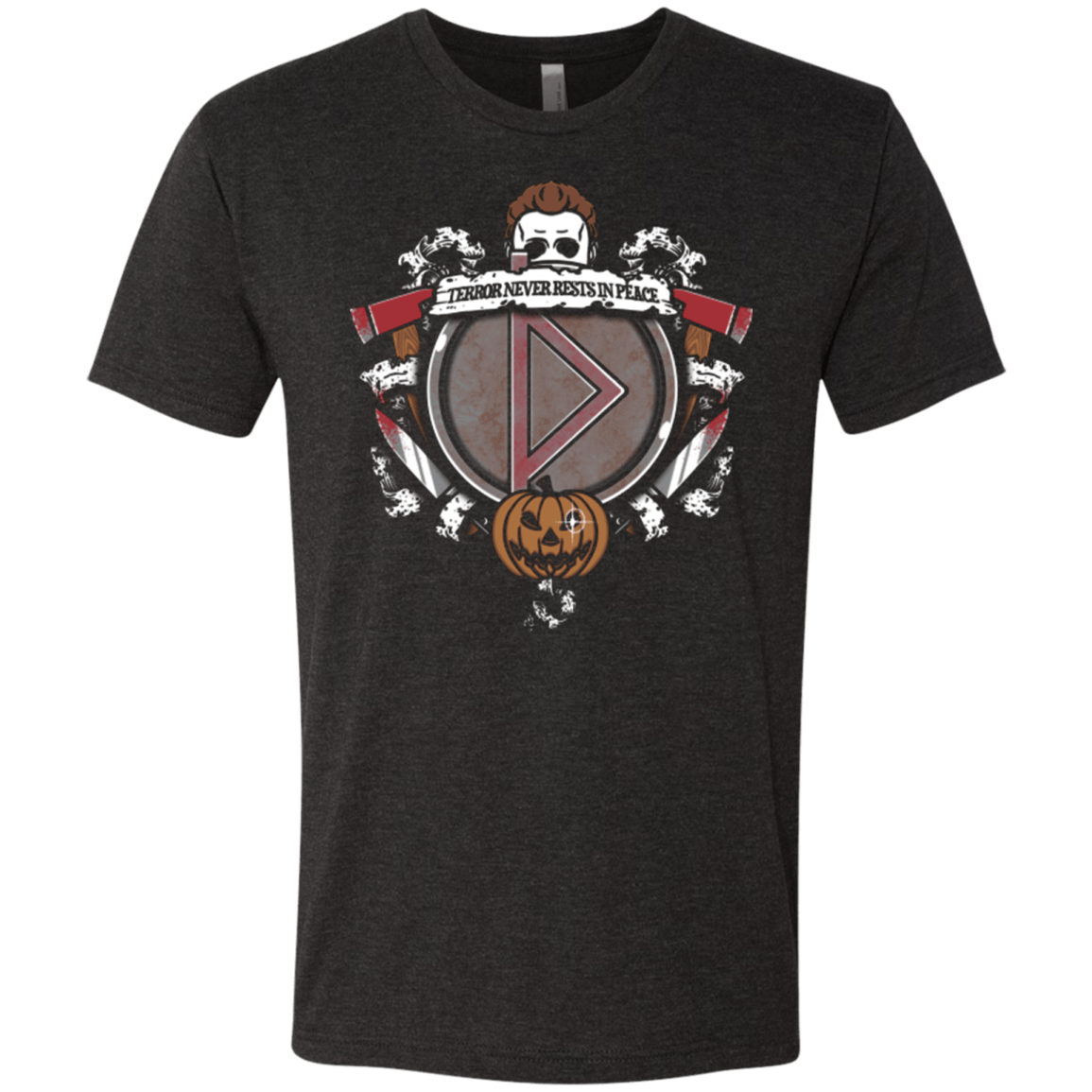 T-Shirts Vintage Black / Small Halloween Crest Men's Triblend T-Shirt