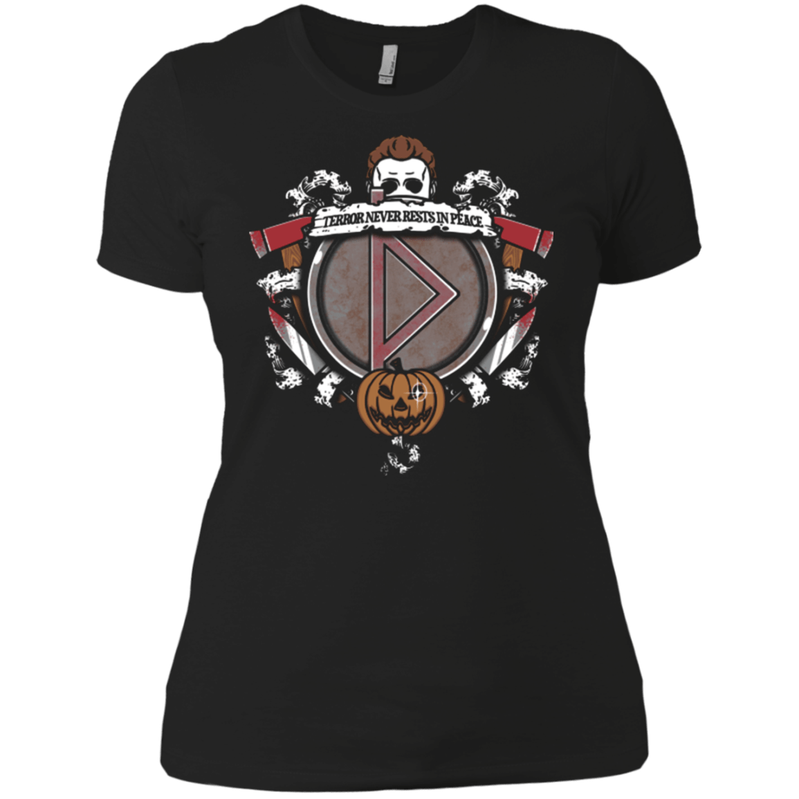 T-Shirts Black / X-Small Halloween Crest Women's Premium T-Shirt
