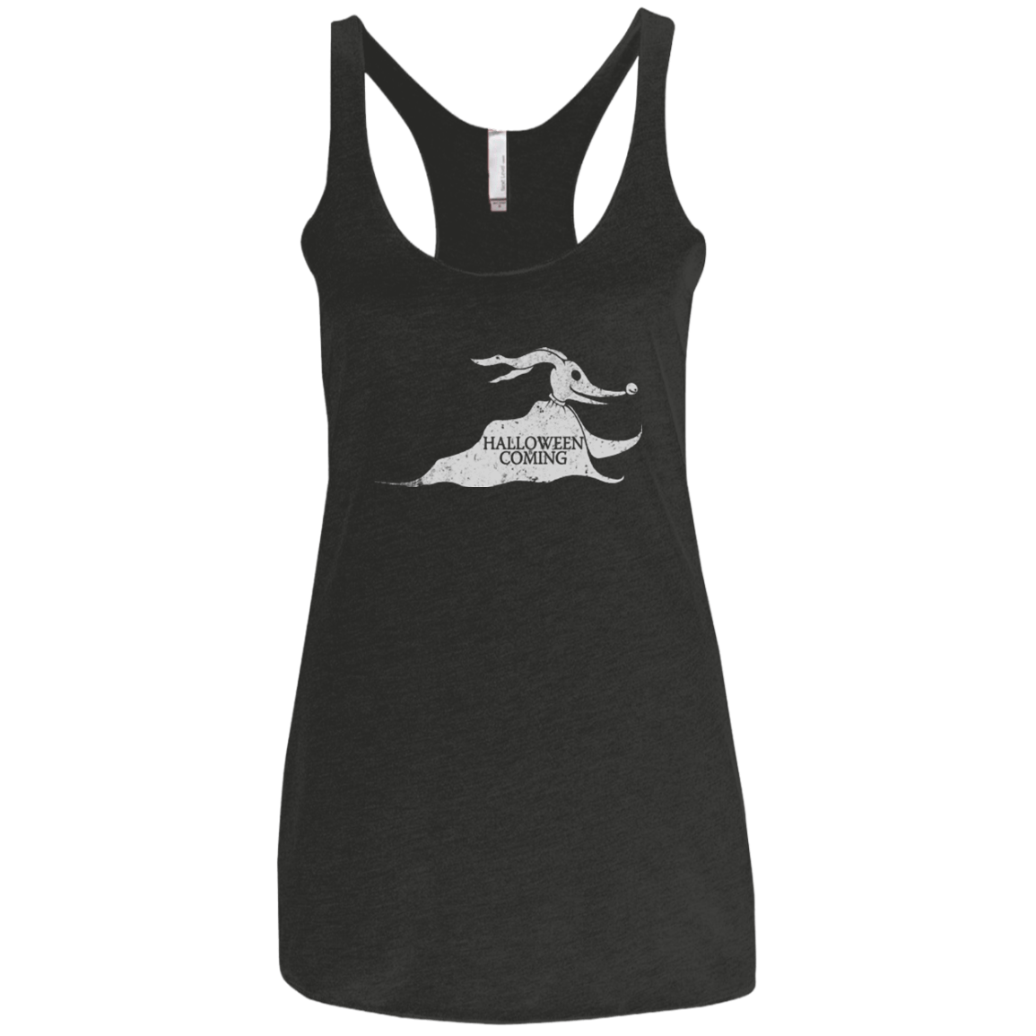 T-Shirts Vintage Black / X-Small Halloween Is Coming Women's Triblend Racerback Tank