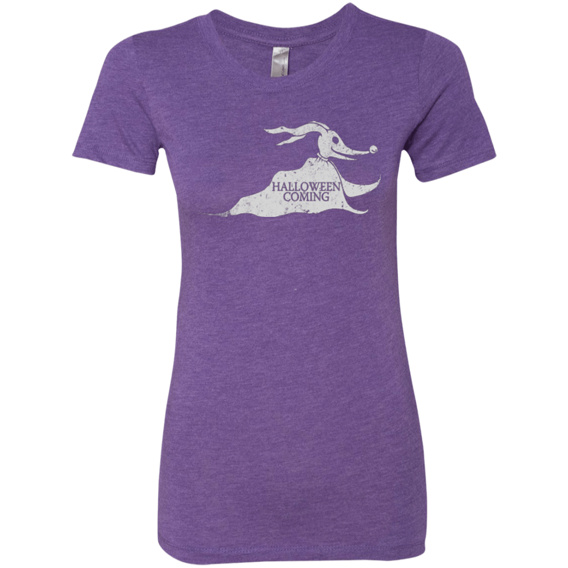 T-Shirts Purple Rush / Small Halloween Is Coming Women's Triblend T-Shirt