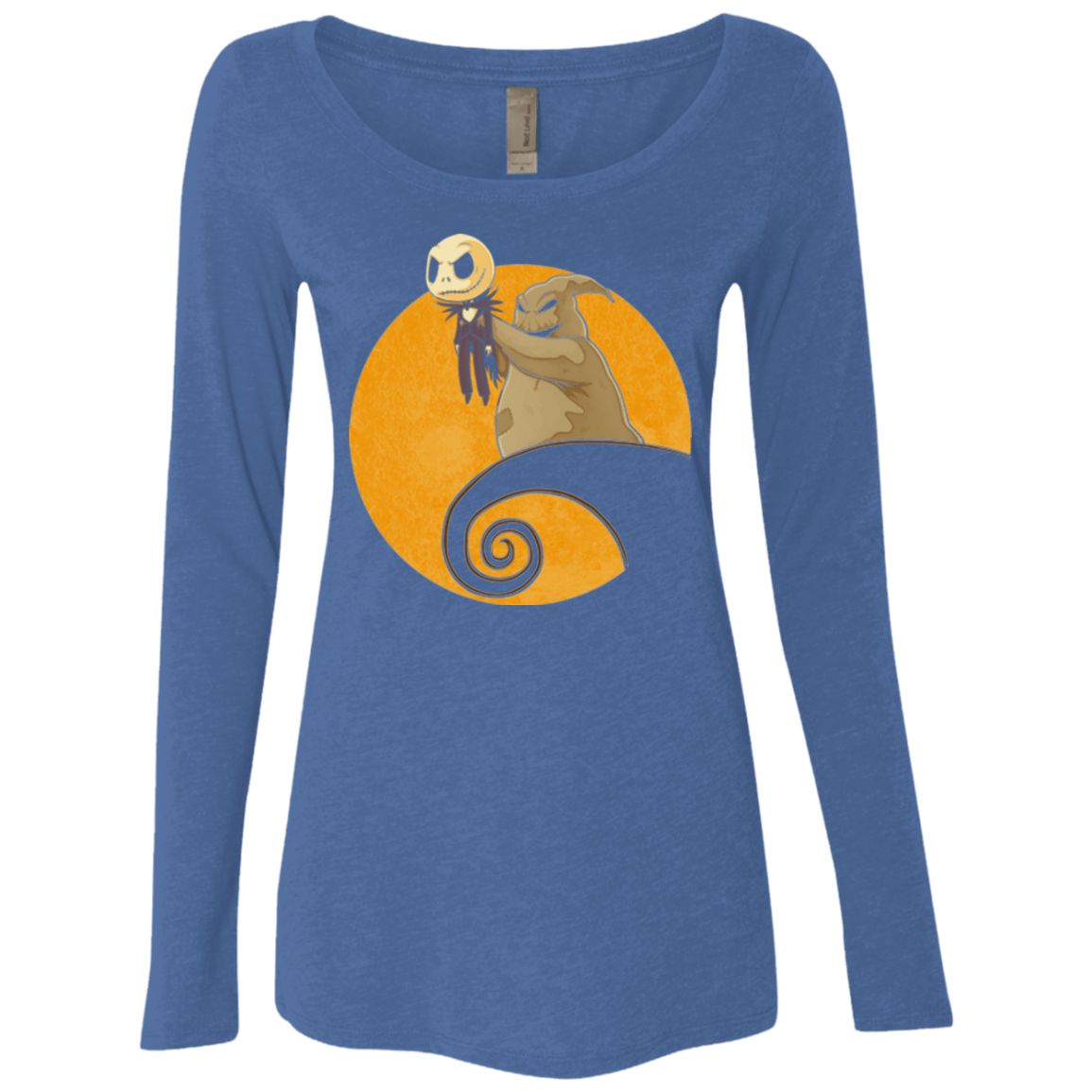 T-Shirts Vintage Royal / Small Halloween King Women's Triblend Long Sleeve Shirt