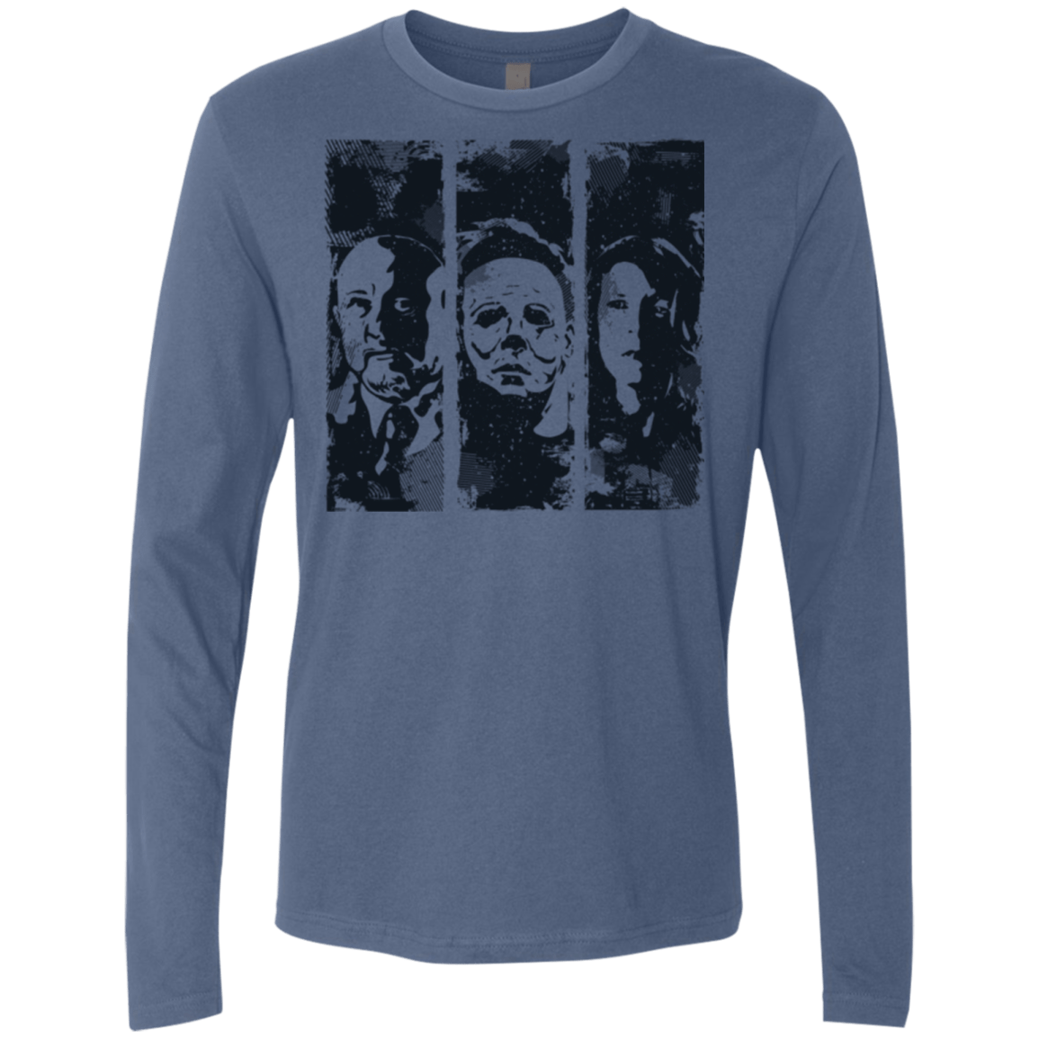 T-Shirts Indigo / Small HALLOWEEN Men's Premium Long Sleeve