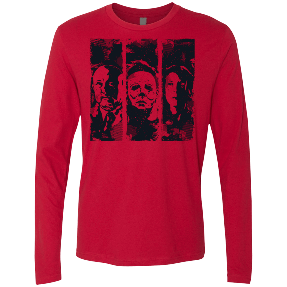 T-Shirts Red / Small HALLOWEEN Men's Premium Long Sleeve