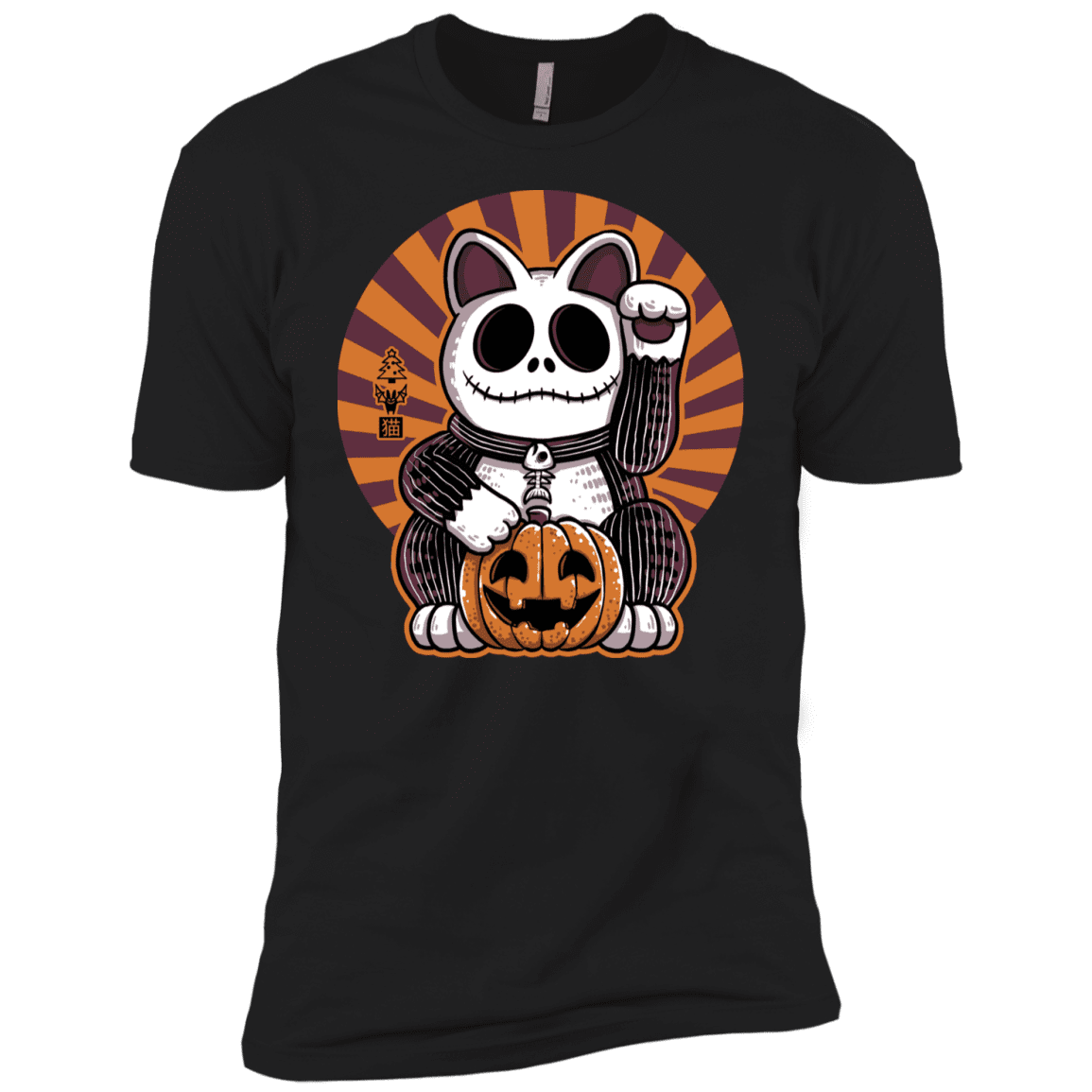 T-Shirts Black / YXS Halloween Neko Boys Premium T-Shirt