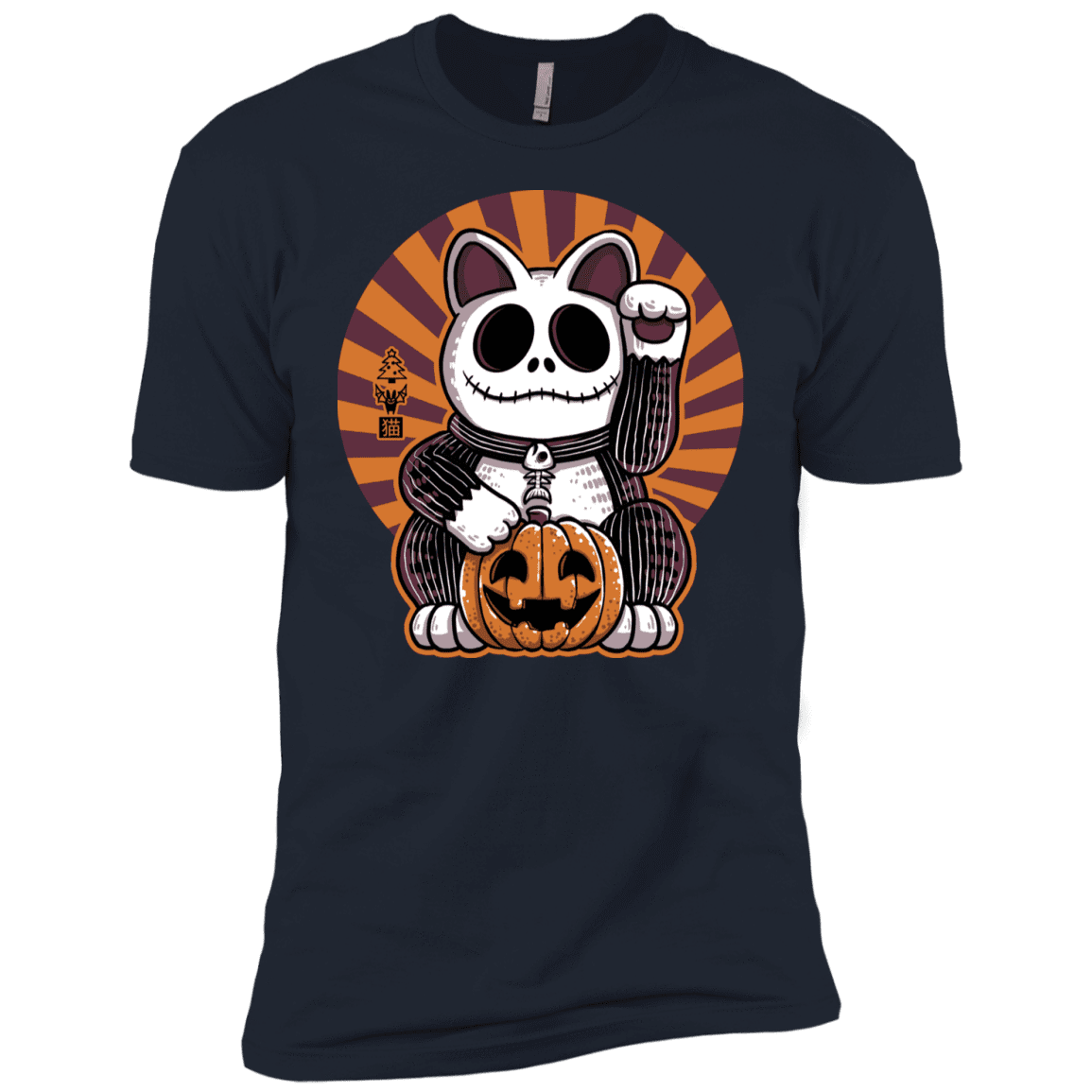 T-Shirts Midnight Navy / YXS Halloween Neko Boys Premium T-Shirt