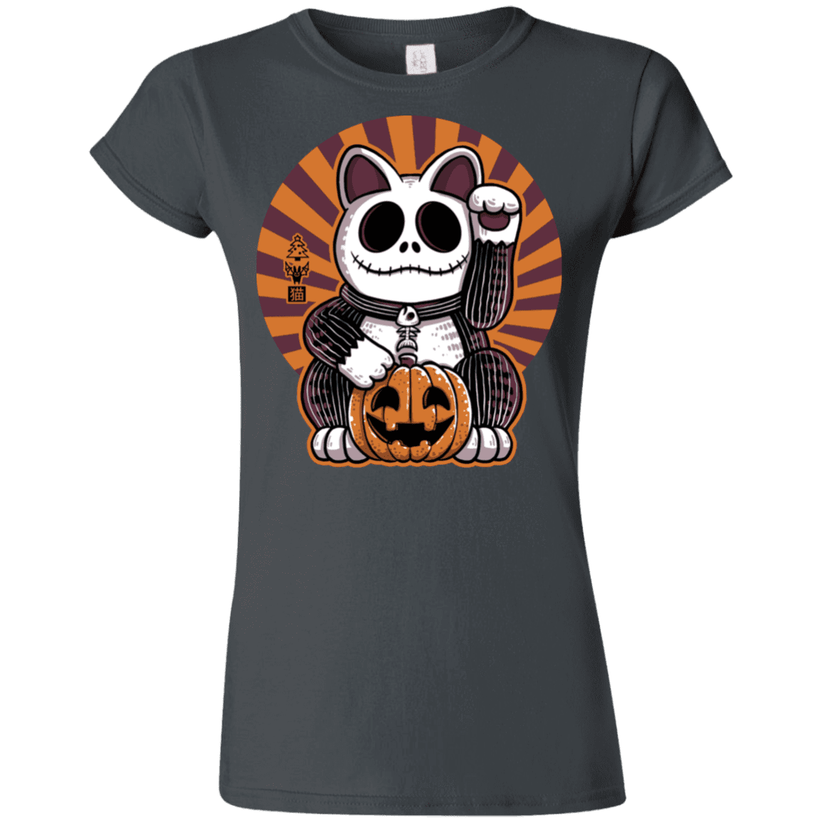 T-Shirts Charcoal / S Halloween Neko Junior Slimmer-Fit T-Shirt
