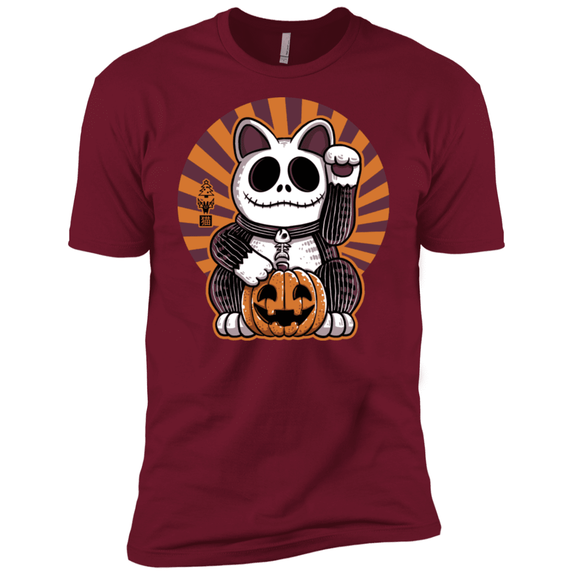 T-Shirts Cardinal / X-Small Halloween Neko Men's Premium T-Shirt