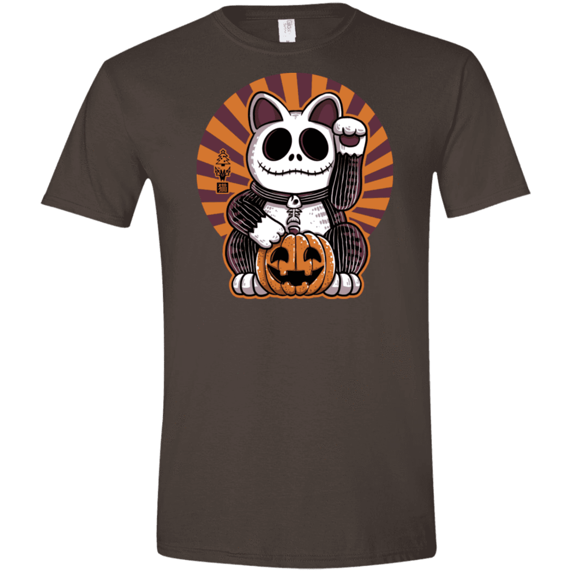 T-Shirts Dark Chocolate / S Halloween Neko Men's Semi-Fitted Softstyle