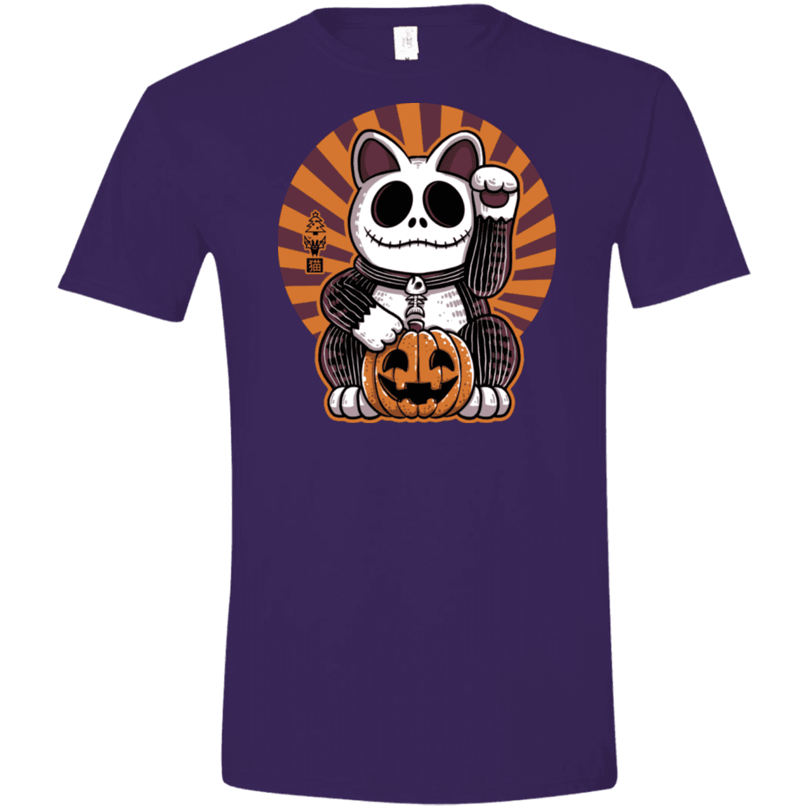 T-Shirts Purple / S Halloween Neko Men's Semi-Fitted Softstyle