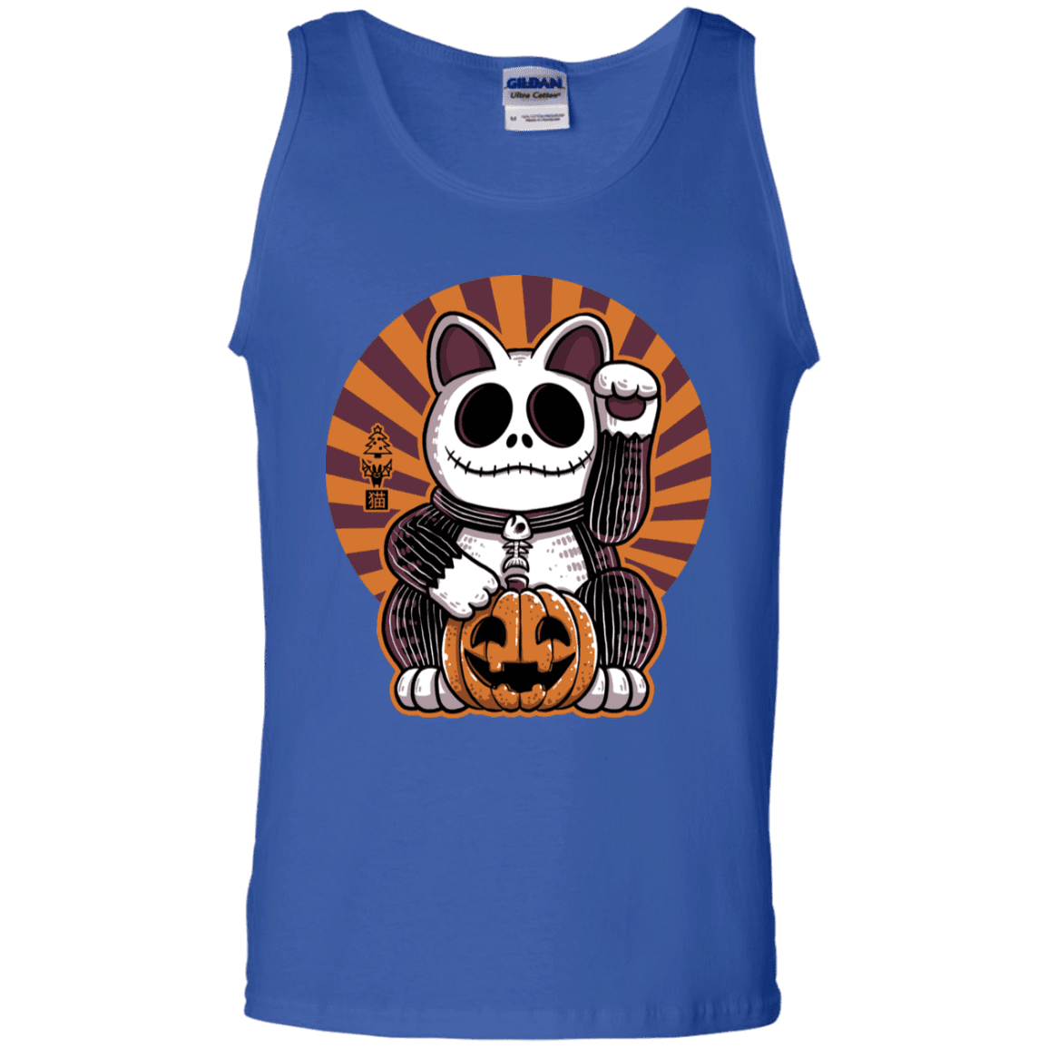 T-Shirts Royal / S Halloween Neko Men's Tank Top