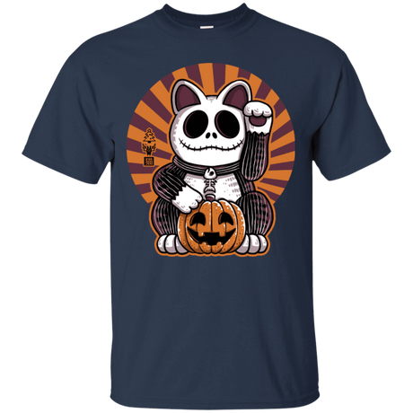 T-Shirts Navy / S Halloween Neko T-Shirt