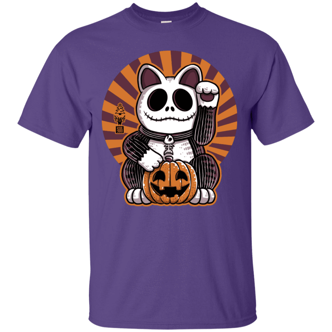T-Shirts Purple / S Halloween Neko T-Shirt