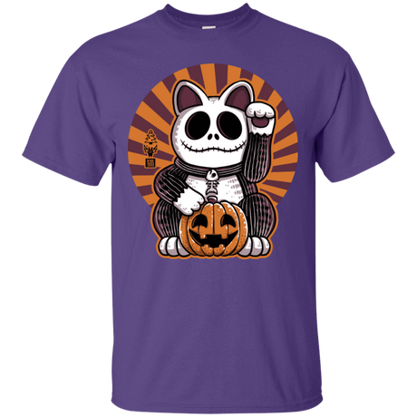 T-Shirts Purple / S Halloween Neko T-Shirt