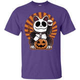 T-Shirts Purple / S Halloween Neko T-Shirt
