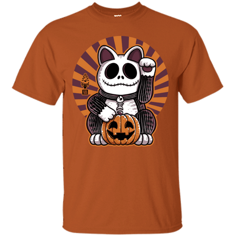 T-Shirts Texas Orange / S Halloween Neko T-Shirt