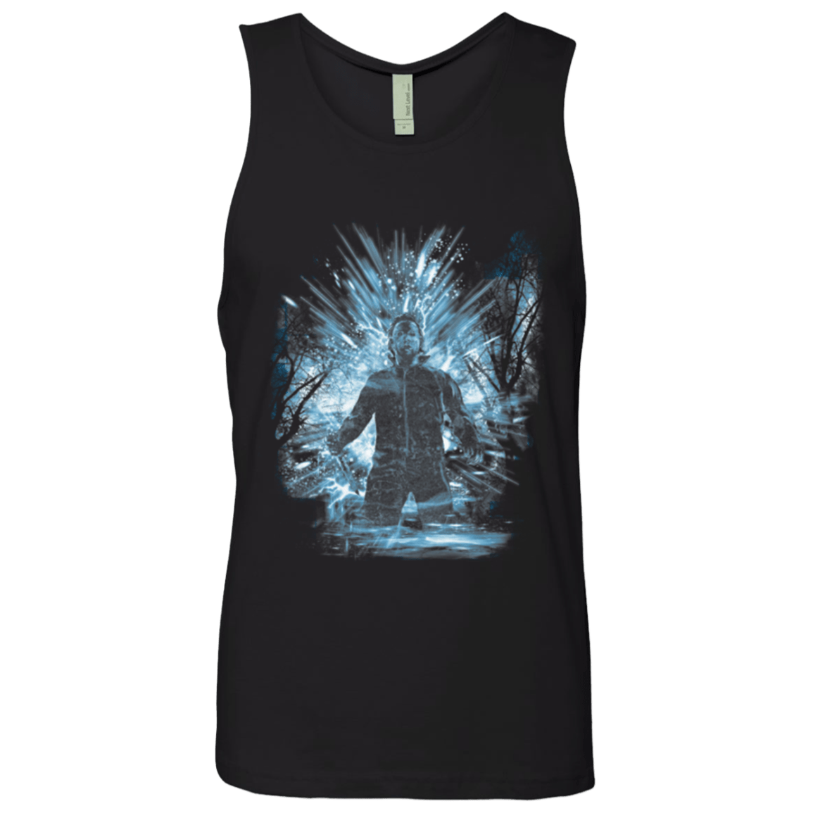 T-Shirts Black / Small Halloween Storm Blue Men's Premium Tank Top