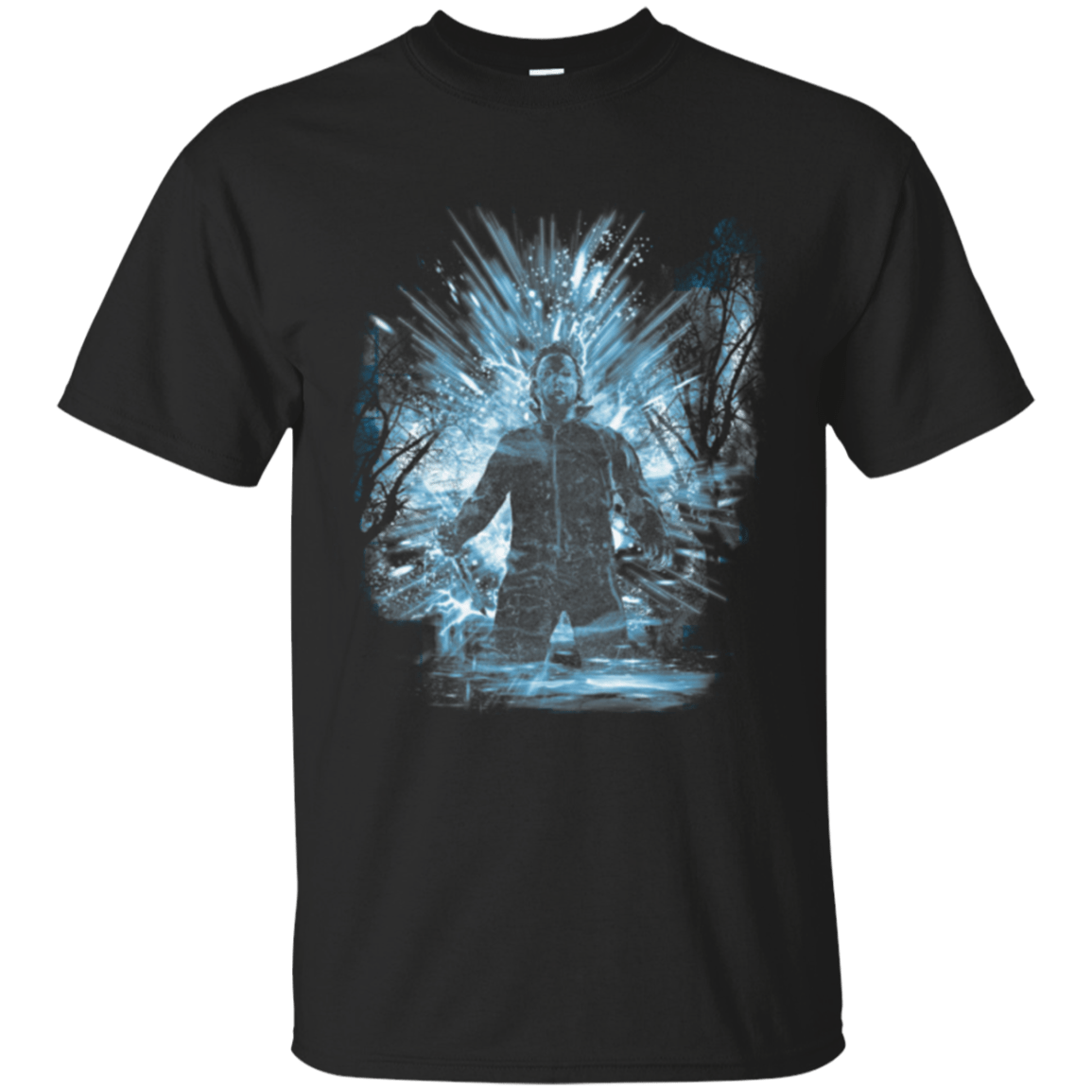 T-Shirts Black / Small Halloween Storm Blue T-Shirt
