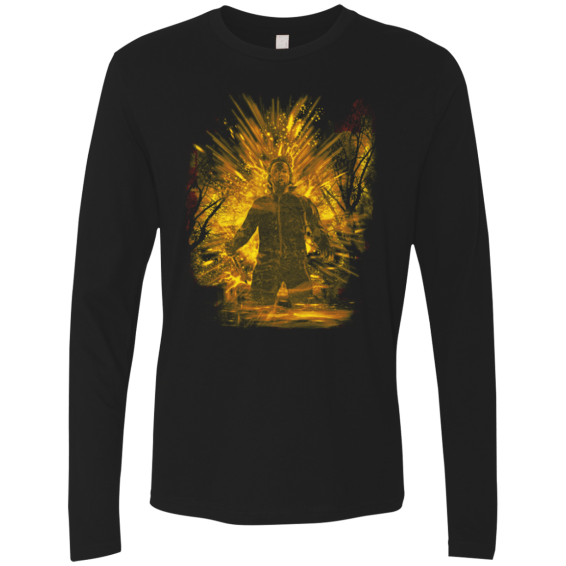 Halloween Storm Orange Men's Premium Long Sleeve