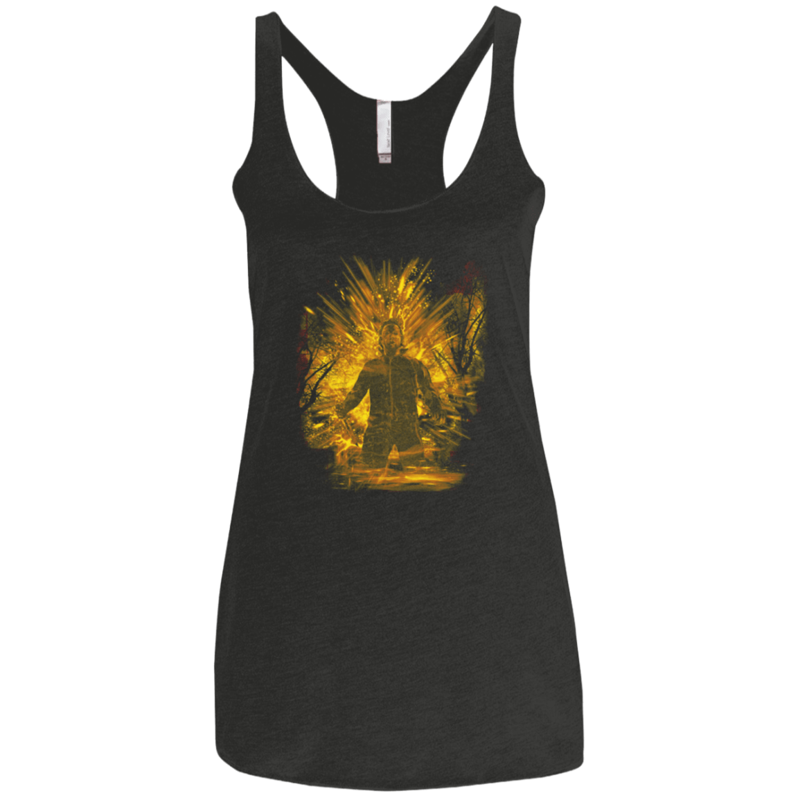 T-Shirts Vintage Black / X-Small Halloween Storm Orange Women's Triblend Racerback Tank