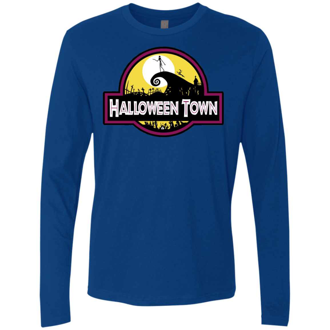 T-Shirts Royal / S Halloween Town Men's Premium Long Sleeve