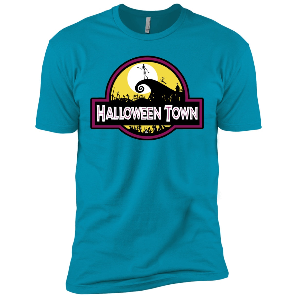 T-Shirts Turquoise / X-Small Halloween Town Men's Premium T-Shirt