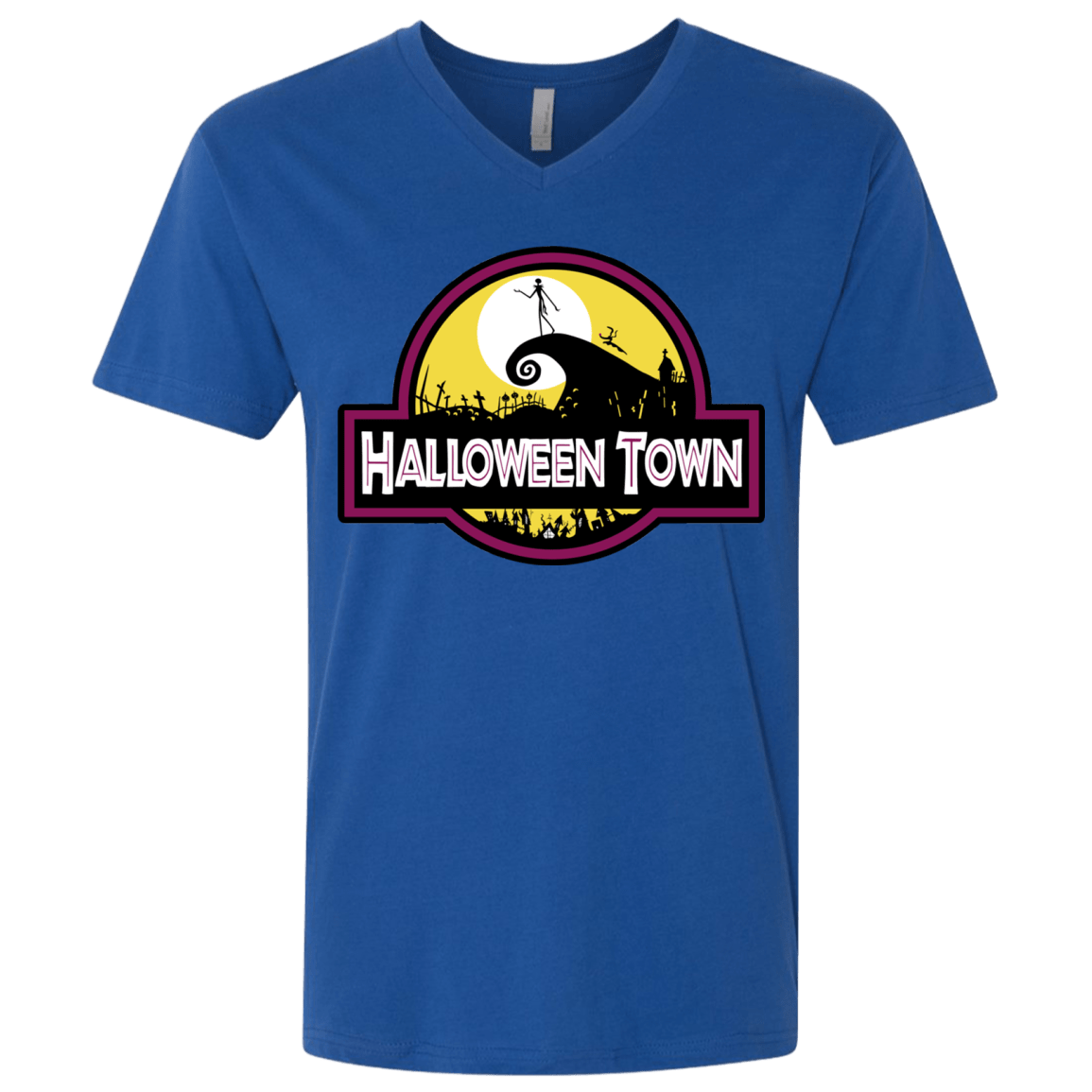 T-Shirts Royal / X-Small Halloween Town Men's Premium V-Neck