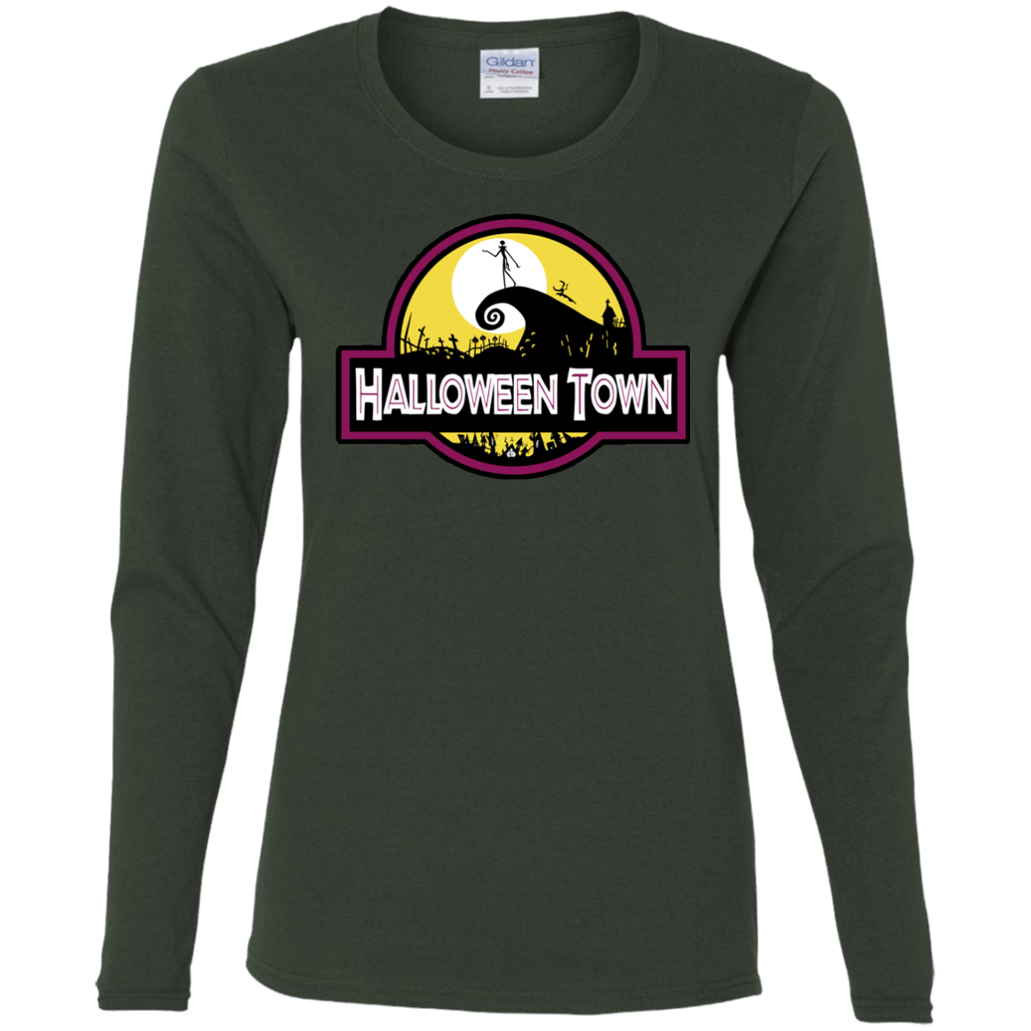 T-Shirts Forest / S Halloween Town Women's Long Sleeve T-Shirt